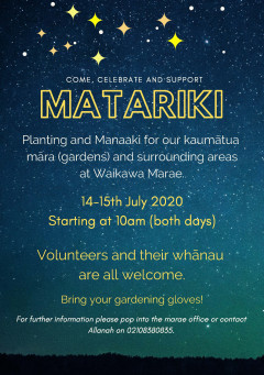 Matariki ki Waikawa Marae - General News | Latest News | Te Ātiawa o Te ...