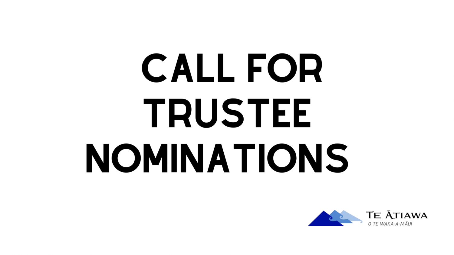 Trustee nominations open now! 