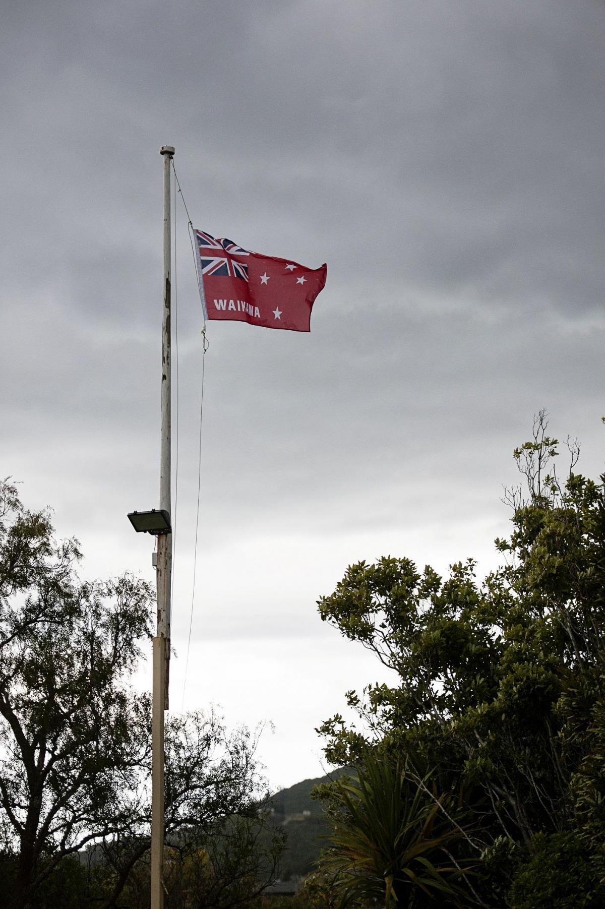 Celebration Weekend Nov 2014  - Waikawa Marae Flag<br />
 