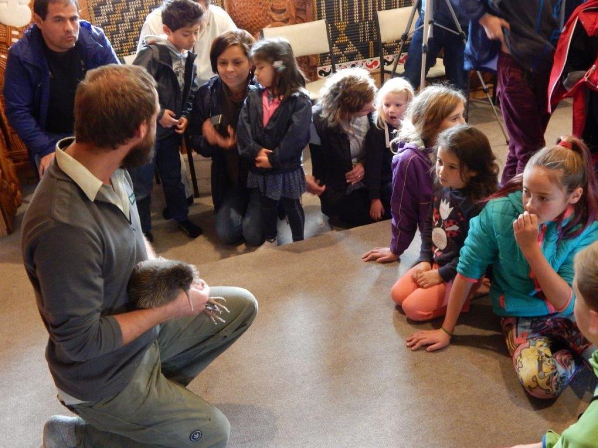 Kaitiaki o Te Taiao - Photo's  - Translocation of Rowi Kiwi to Kaipupu Point-Blessing at Waikawa Marae_28 May 2016 