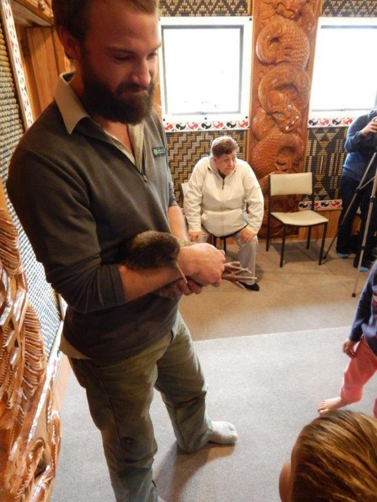 Kaitiaki o Te Taiao - Photo's  - Translocation of Rowi Kiwi to Kaipupu Point-Blessing at Waikawa Marae_28 May 2016 