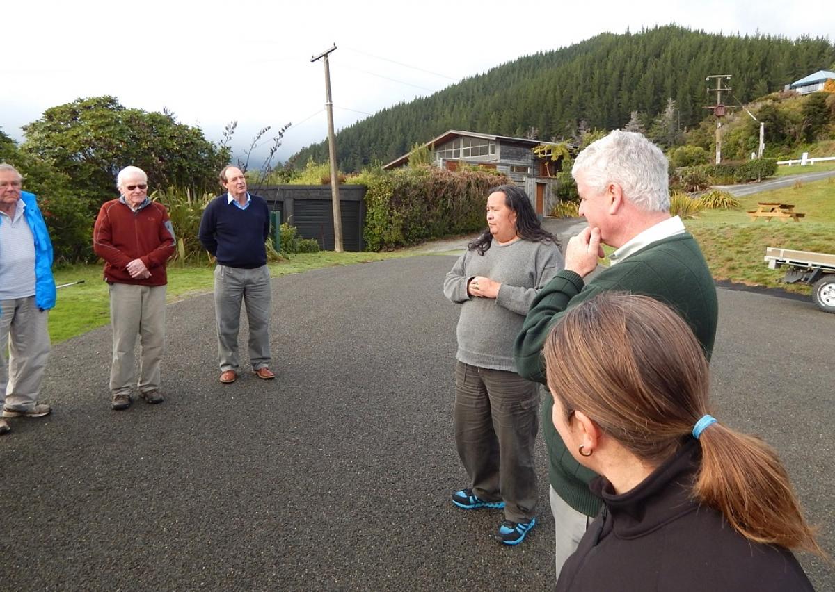 Kaitiaki o Te Taiao - Photo's  - Karaka Point Pa Site Upgrade - Karakia by Kaumatua, Joe Puketapu_28 June 2016 