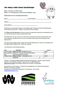 101 Ways with Wool Workshops