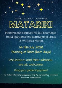 Matariki ki Waikawa Marae
