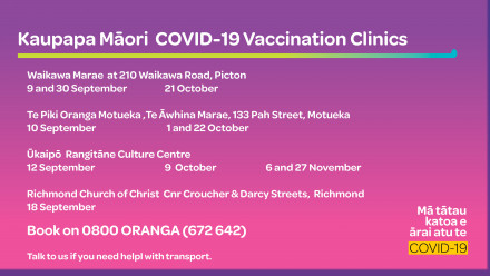Karawhiua vaccination campaign update Te Tauihu
